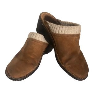 UGG Australia Gael Sheepskin Lined Clog Distressed
